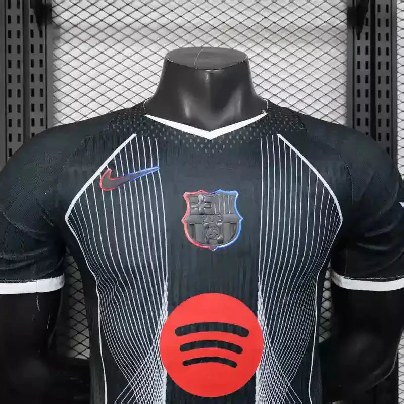 MAILLOT BARCELONE CONCEPT "noir" 2025/2026 Version Player YamaKits Foot