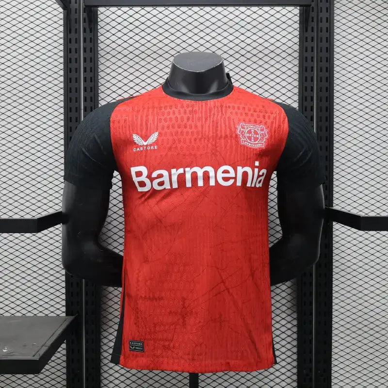 MAILLOT BAYER LEVERKUSEN DOMICILE 2024/2025 Version Player YamaKits Foot