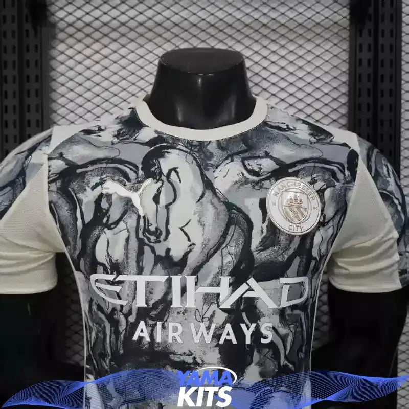 MAILLOT MANCHESTER CITY CONCEPT "Gris" 2025/2026 Version Player YamaKits Foot