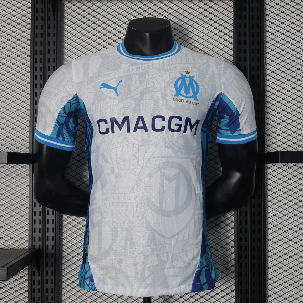 MAILLOT MARSEILLE CONCEPT "Blanc" 2024/2025 Version Player YamaKits Foot