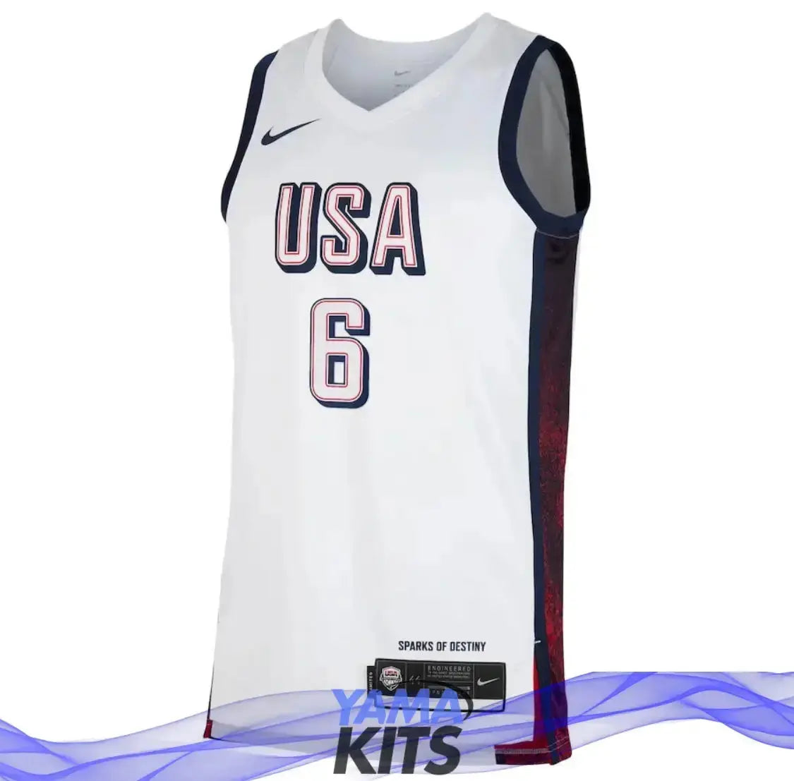 MAILLOT TEAM USA 2024 BLANC YamaBasketball