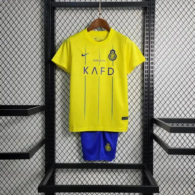 Maillot Al Nassr FC enfant Domicile 2023/2024 YamaKits Foot