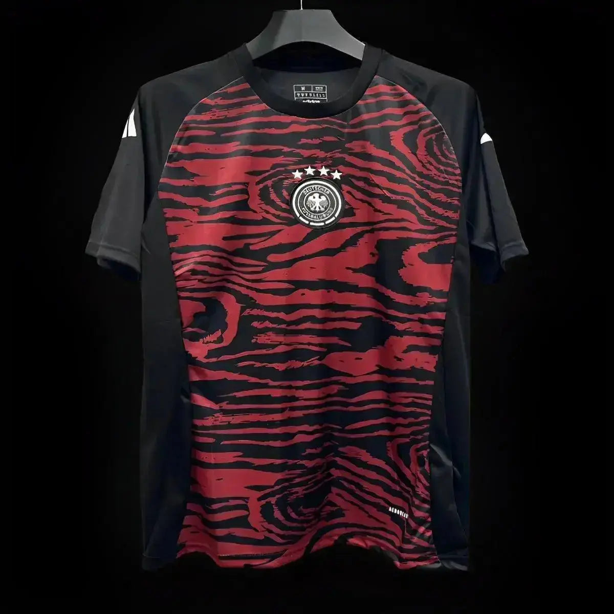 Maillot Allemagne d'Avant match "Noir,Rouge" 2024/2025 YamaKits Foot