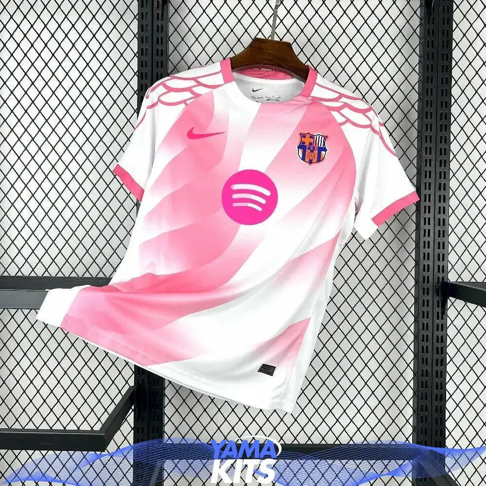 Maillot Barcelone Édition Spéciale Rose & Blanc 2025/2026 Yamakits
