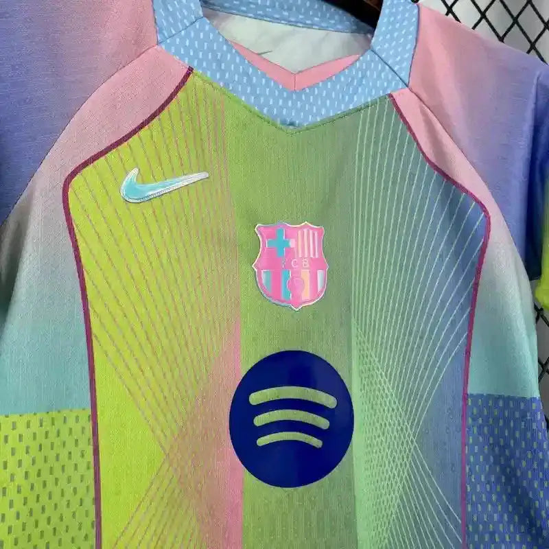 Maillot Barcelone enfant concept "jaune,rose" 2025/2026 YamaKits Foot