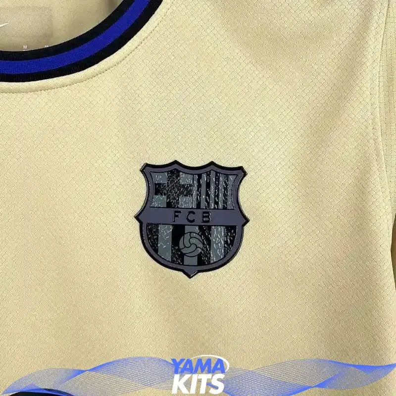 Maillot Barcelone extérieur "beige" 2025/2026 YamaKits Foot