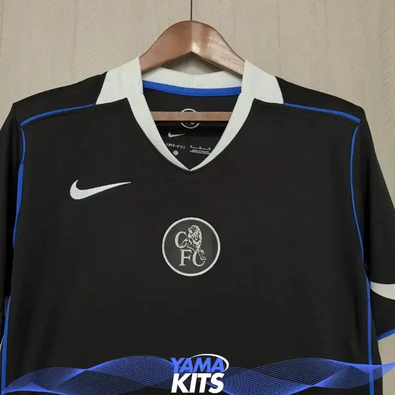 Maillot Chelsea extérieur "Noir" 2025/2026 YamaKits Foot