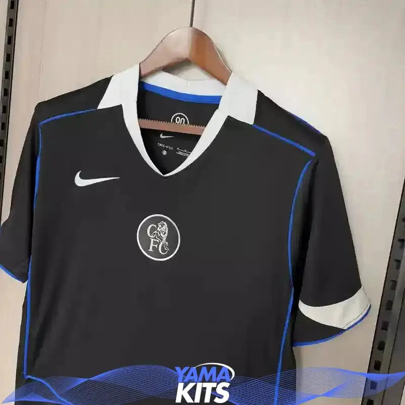 Maillot Chelsea extérieur "Noir" 2025/2026 YamaKits Foot