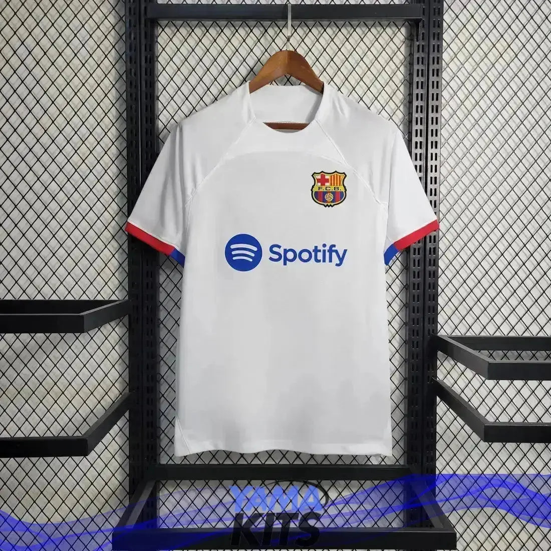 Maillot Extérieur du Barcelone « blanc » 2023-2024 YamaKits Foot