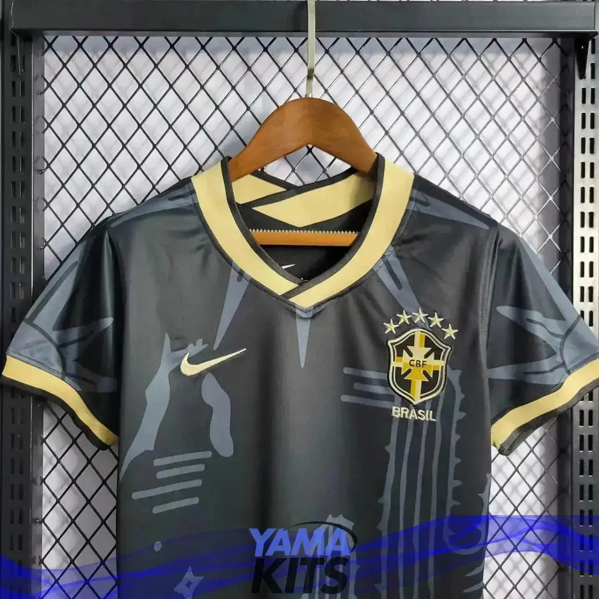 Maillot Femme Brésil Concept « CAPTUS Noir » 2023/2024 YamaKits Foot