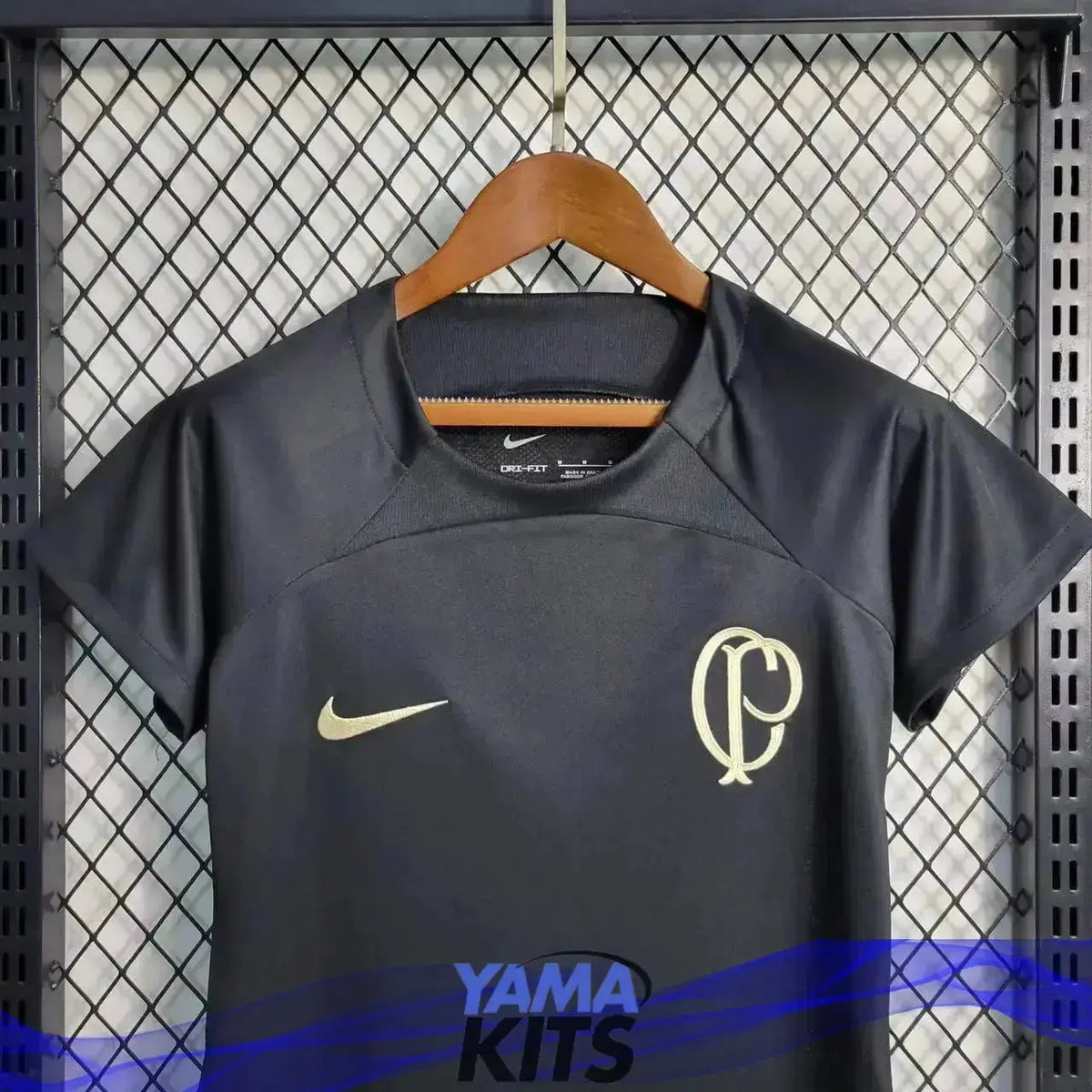 Maillot Femme Corinthians Entrainement "Noir" 2022/2023 YamaKits Foot