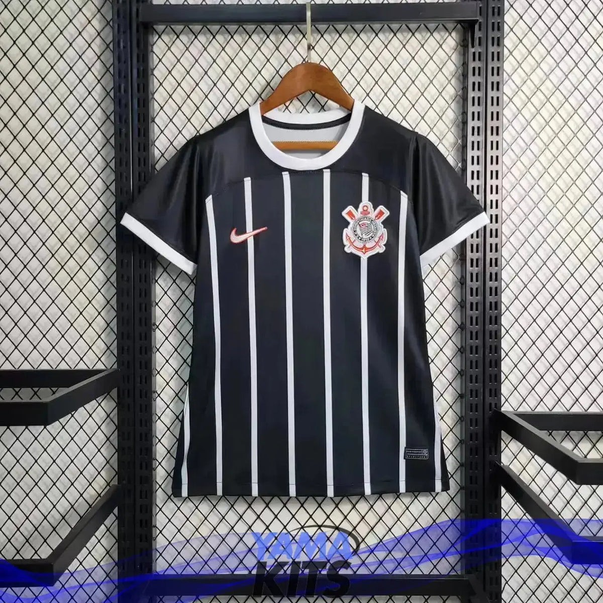 Maillot Femme Corinthians Extérieur "Noir" 2023/2024 YamaKits Foot
