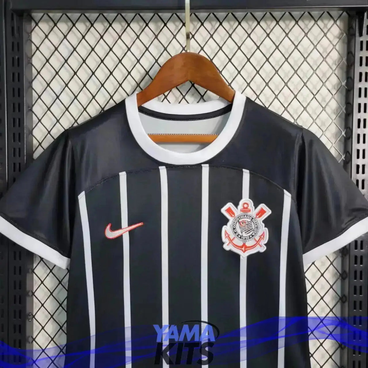 Maillot Femme Corinthians Extérieur "Noir" 2023/2024 YamaKits Foot