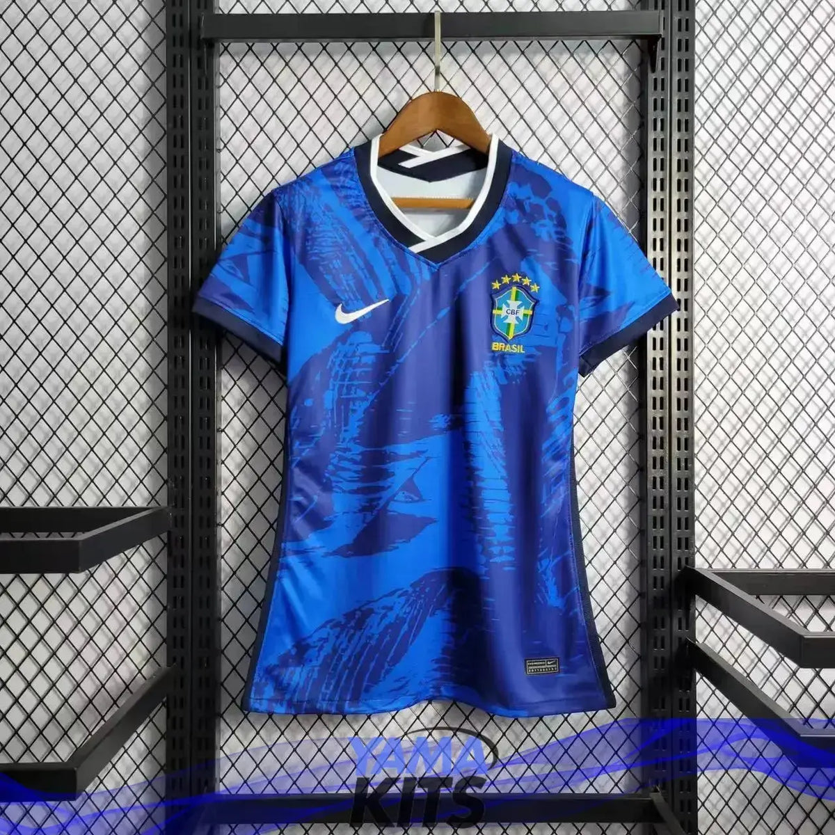 Maillot Femme du Brésil/Brazil concept "bleu" 2024 YamaKits Foot
