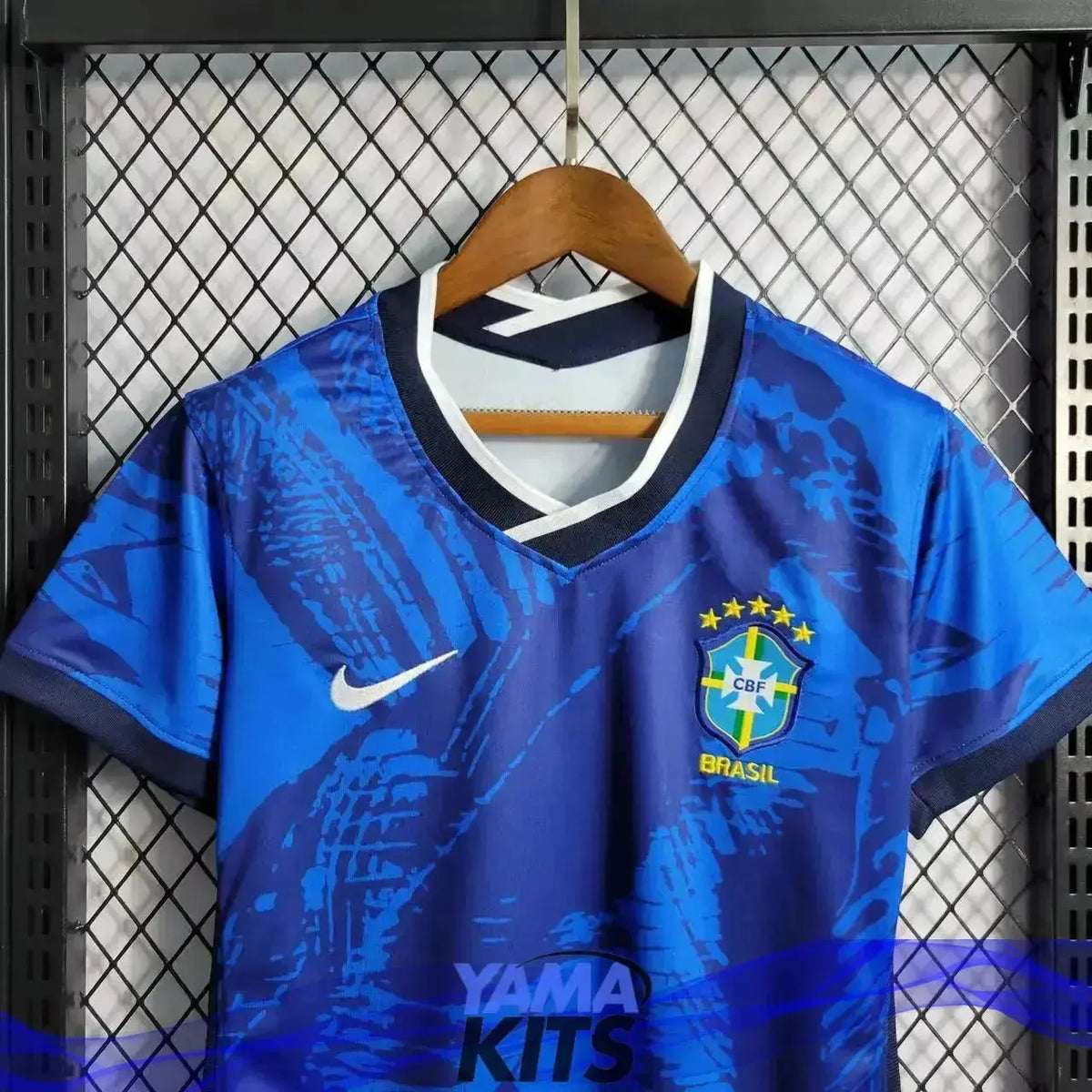 Maillot Femme du Brésil/Brazil concept "bleu" 2024 YamaKits Foot
