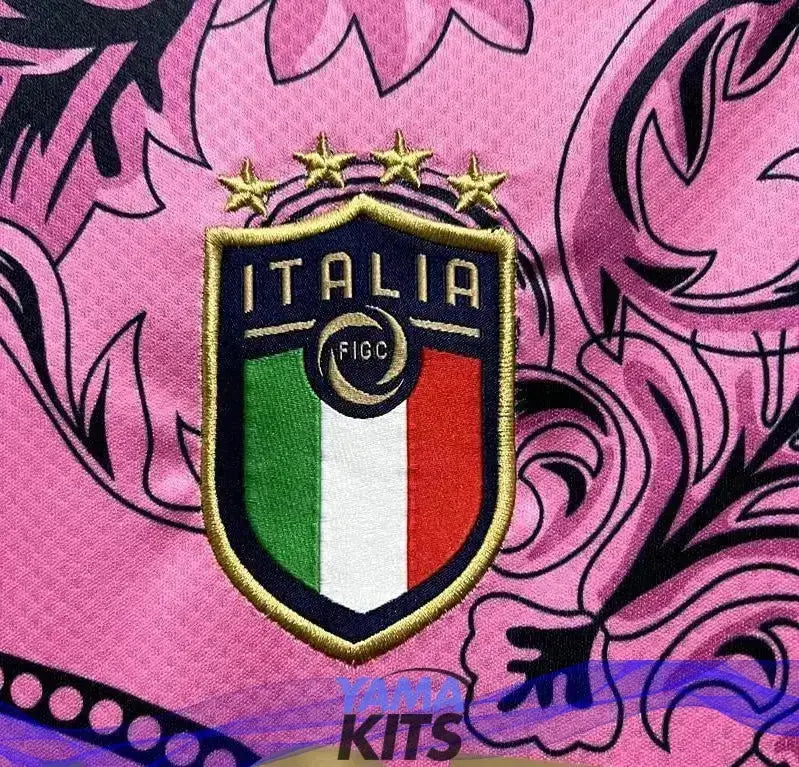 Maillot Italie Versace Édition spéciale « Rose » 2023/2024 YamaKits Foot