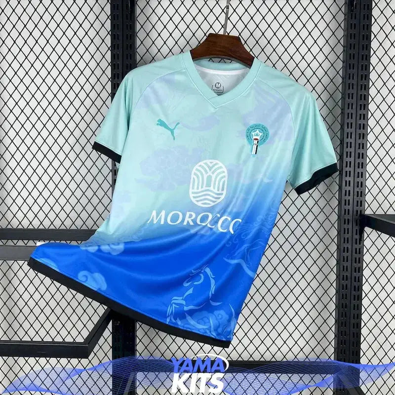 Maillot Maroc concept "Bleu, Vert" 2025/2026 YamaKits Foot
