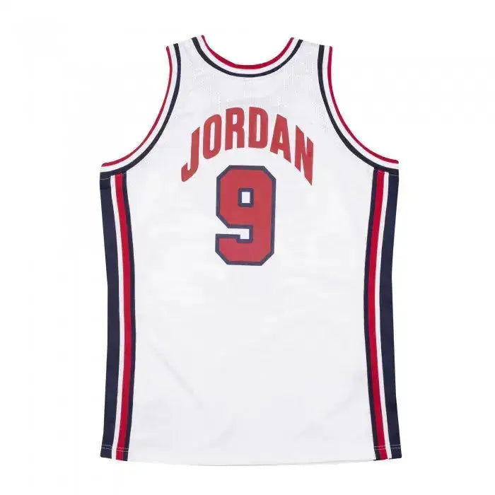 Maillot Michael Jordan 1992 USA Basketball Blanc Mitchell & Ness - Édition Domicile YamaBasketball