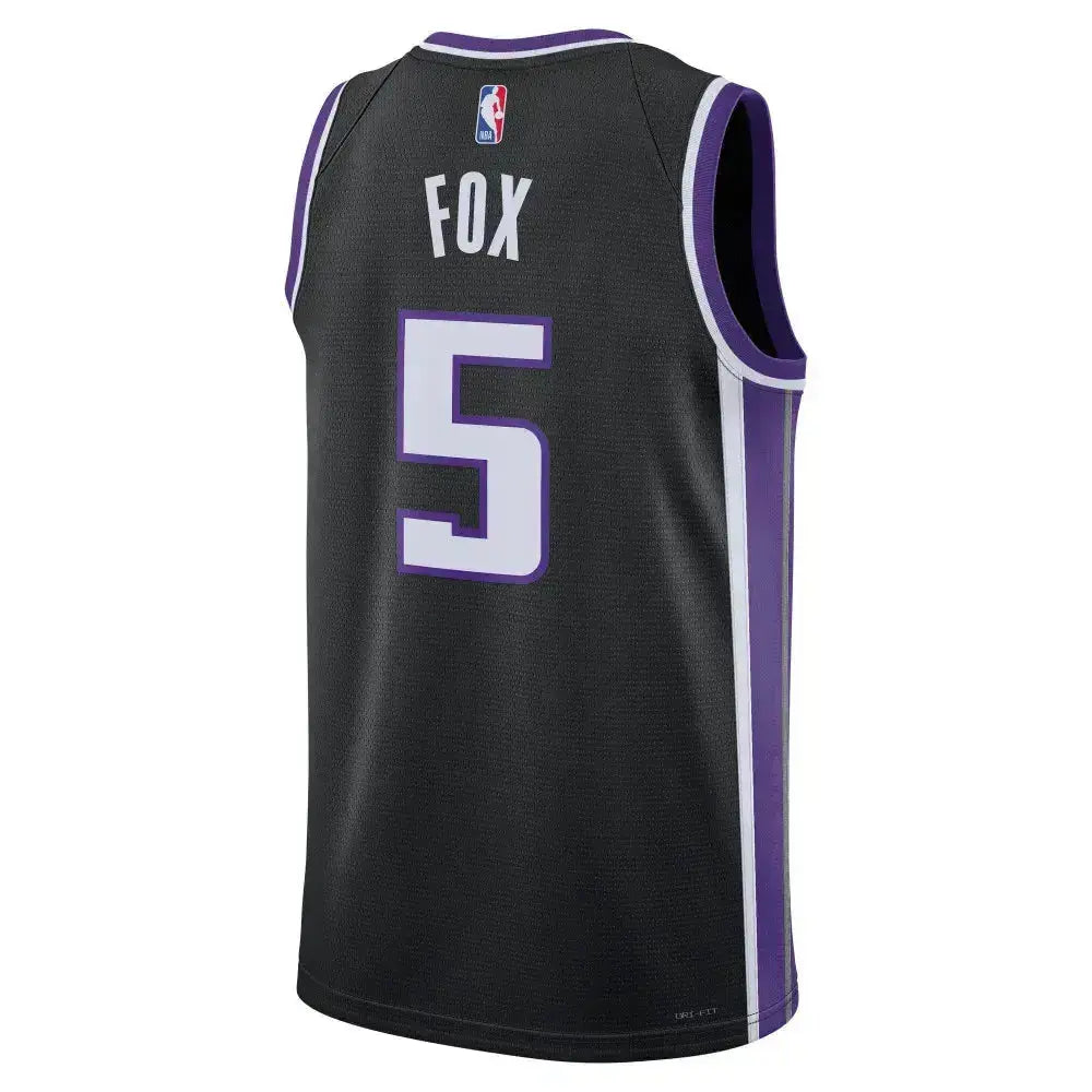 Maillot NBA De'Aaron Fox Sacramento Kings "Noir" - Édition Icon Nike YamaBasketball