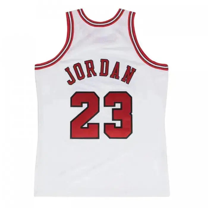 Maillot NBA Michael Jordan Chicago Bulls Blanc '97 Mitchell & Ness - Édition Domicile YamaBasketball