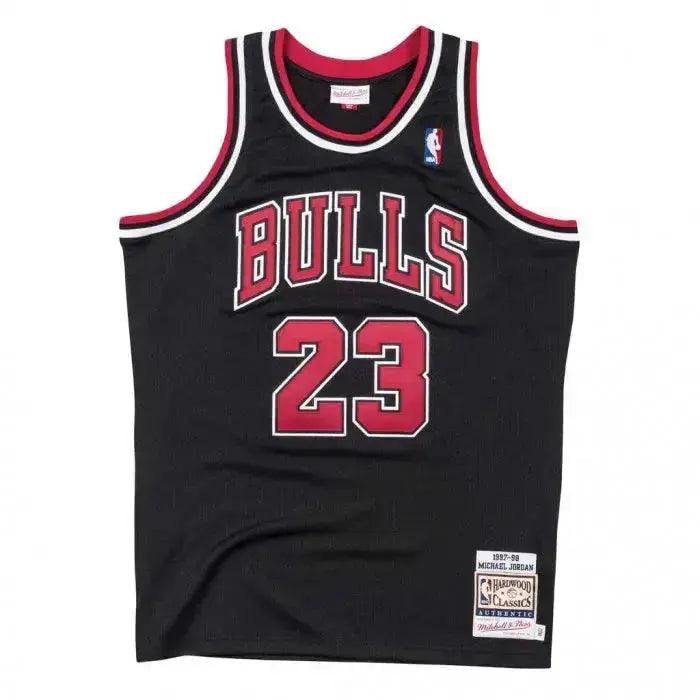 Maillot NBA Michael Jordan Chicago Bulls Noir '97 Mitchell & Ness - Édition Road YamaBasketball