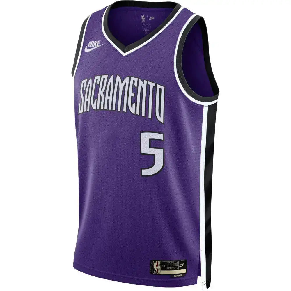 Maillot NBA Sacramento Kings De'Aaron Fox Swingman Hardwood Classics 2024/25 "Violet" - Édition Nike YamaBasketball
