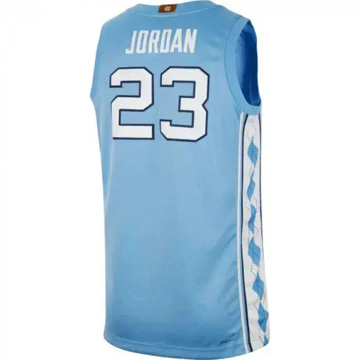 Maillot NCAA Michael Jordan UNC Bleu Nike - Édition Collégiale YamaBasketball