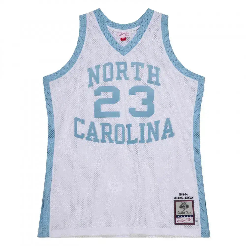 Maillot NCAA Michael Jordan University of North Carolina Bleu 1983-84 Mitchell & Ness - Édition Vintage YamaBasketball