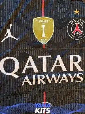 Maillot Paris SG Fourth Jordan noir « avec étoile » 2025/2026 Yamakits