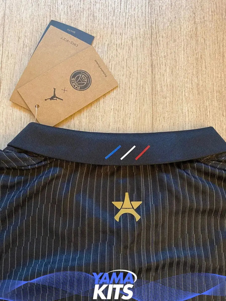 Maillot Paris SG Fourth Jordan noir « avec étoile » 2025/2026 Yamakits