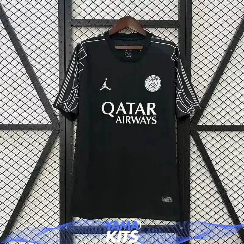 Maillot Paris SG concept "Jordan, noir" 2025/2026 YamaKits Foot
