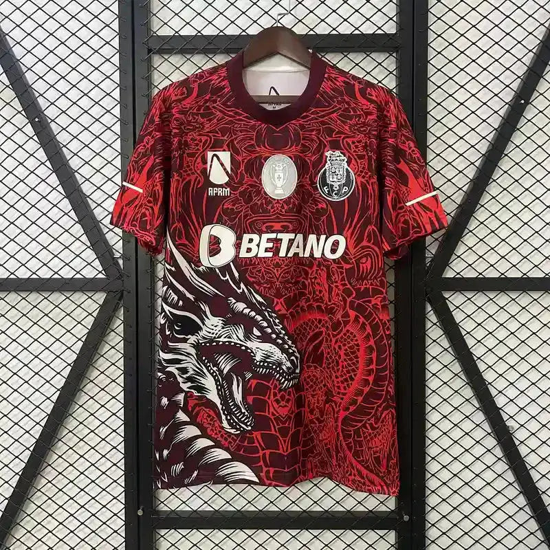 Maillot Porto concept "Dragon Rouge" 2025/2026 YamaKits Foot