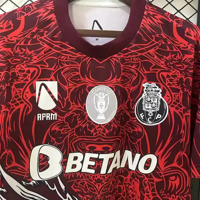 Maillot Porto concept "Dragon Rouge" 2025/2026 YamaKits Foot