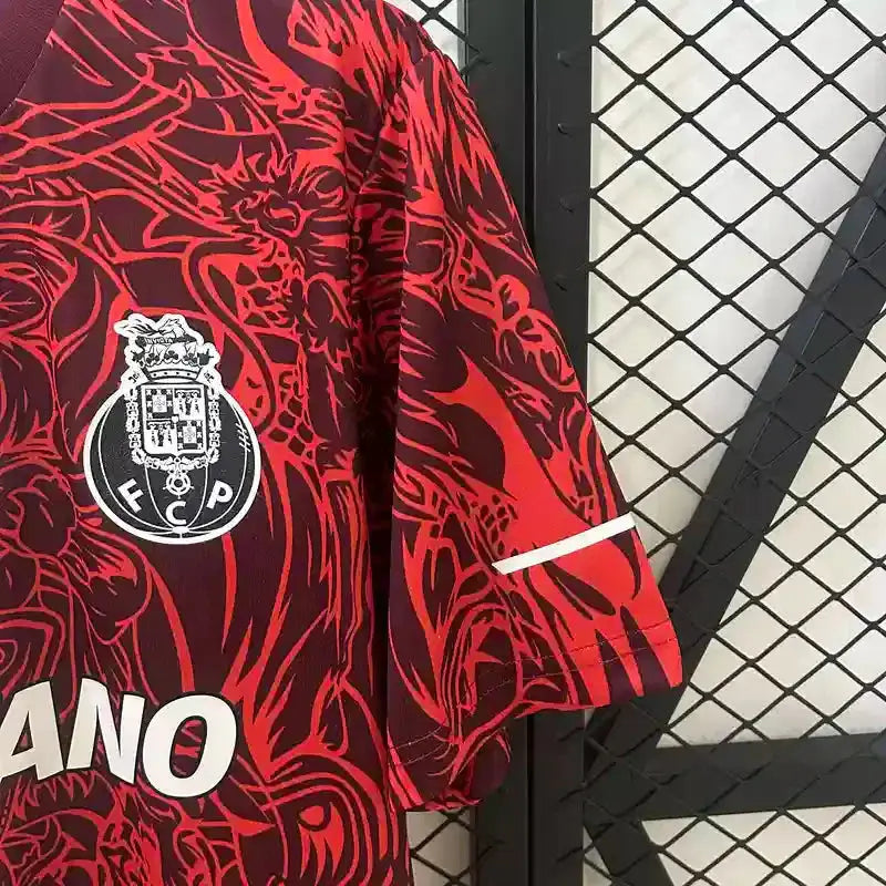Maillot Porto concept "Dragon Rouge" 2025/2026 YamaKits Foot