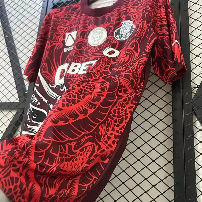 Maillot Porto concept "Dragon Rouge" 2025/2026 YamaKits Foot