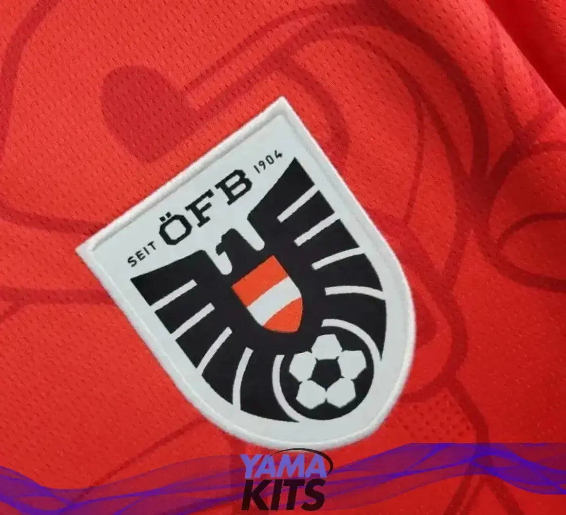 Maillot de l’Autriche Domicile « Rouge » Version Fan 2024/2025 YamaKits Foot
