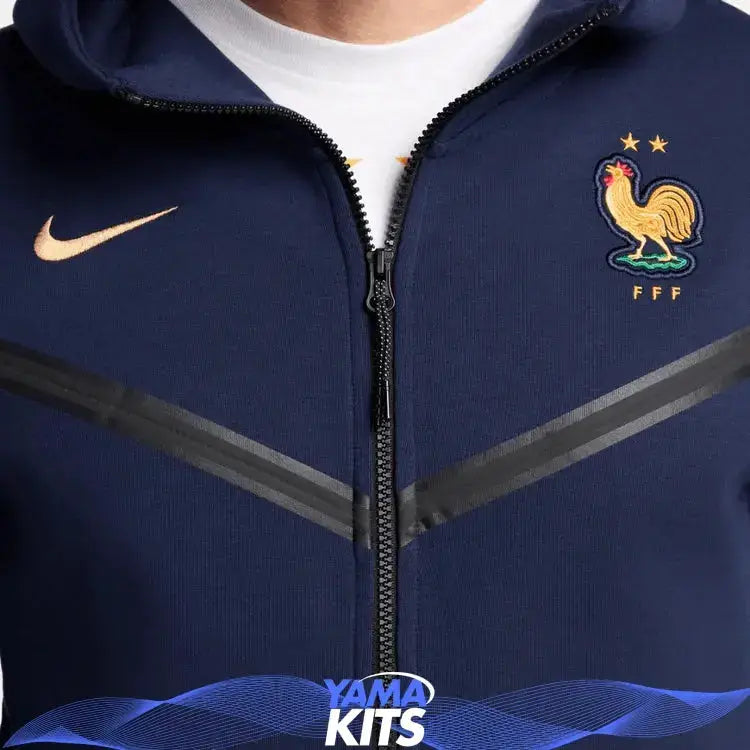 Veste France nike tech "Bleu" fleece 2024/2025 nike tech