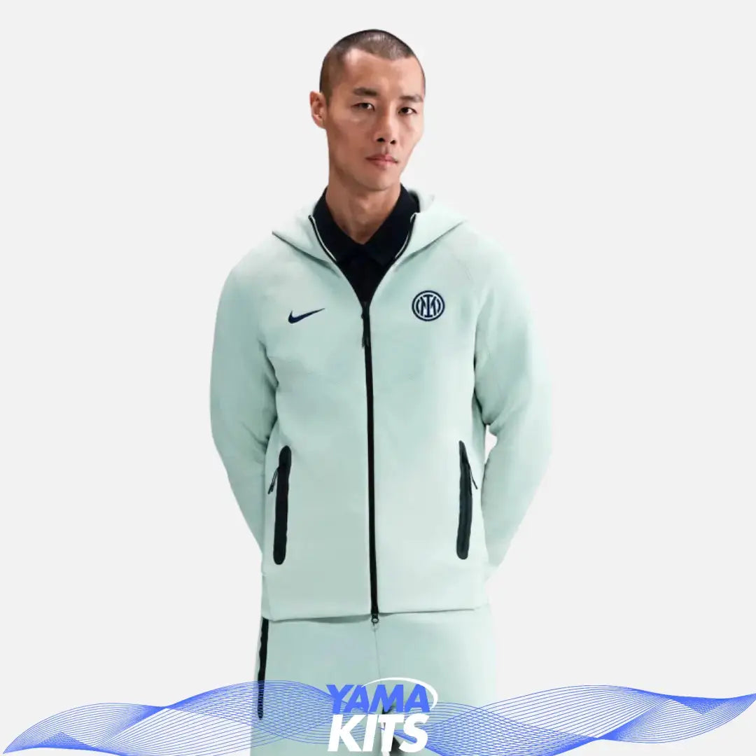 Veste Inter Milan nike tech "vert fluo" fleece 2024/2025 nike tech